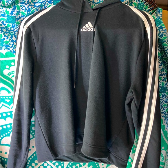 Adidas Cropped Hoodie - Picture 1 of 4